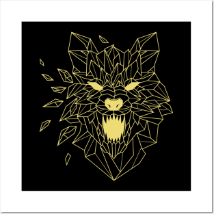 WOLF GEOMETRIC GOLD LIMITED Posters and Art